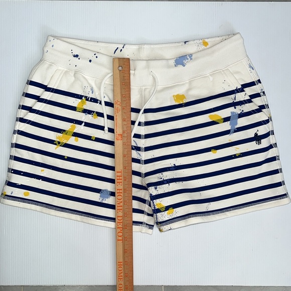 Polo Ralph Lauren Women’s Paint-Splatter Striped Shorts - Picture 5 of 9